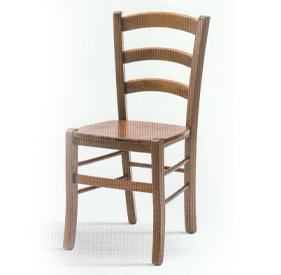 Sedia Classica legno colore noce fondino legno